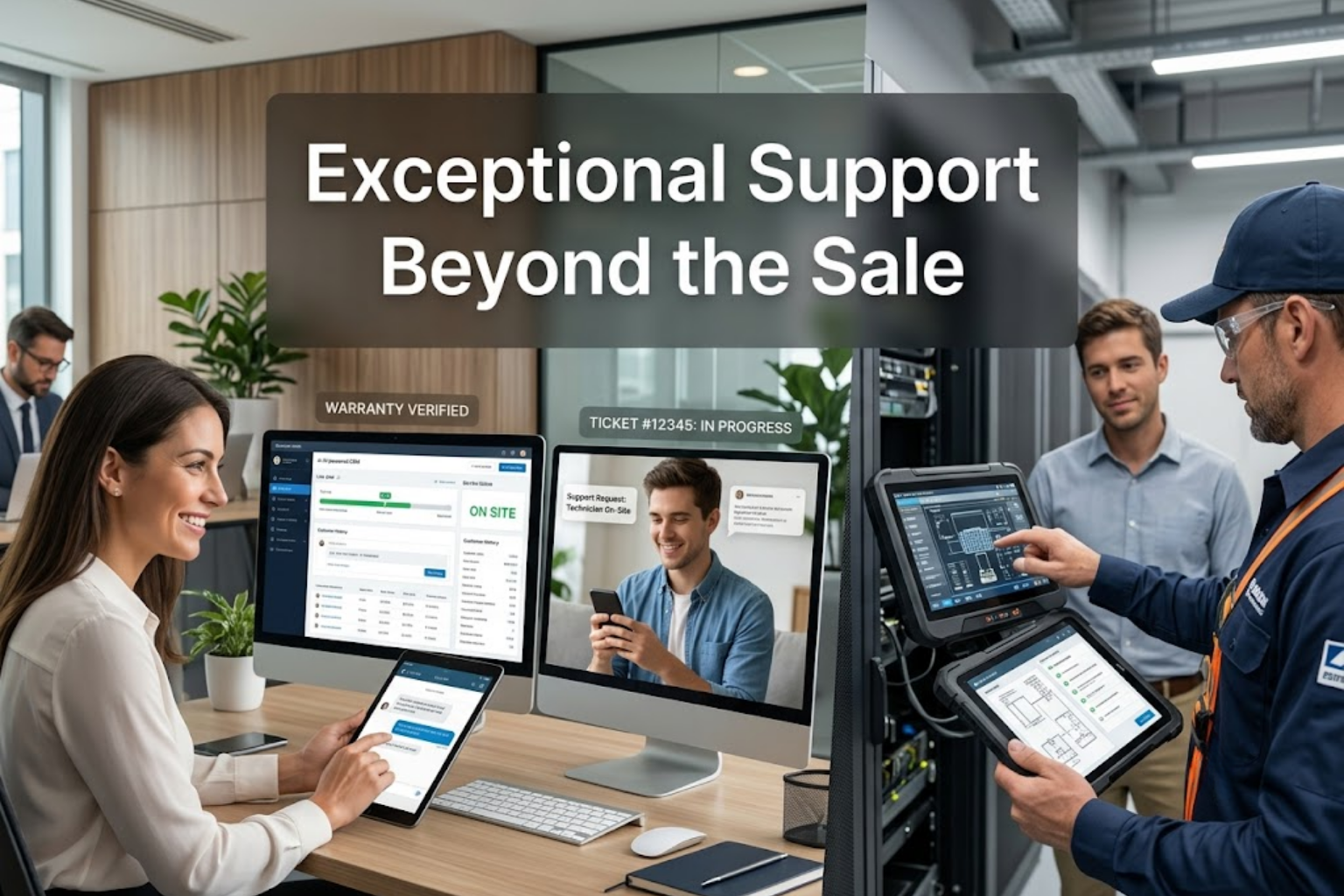 Exceptional Support Beyond the Sale